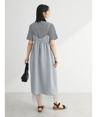 Green Parks ２ＷＡＹラメチュールキャミワンピース Gray