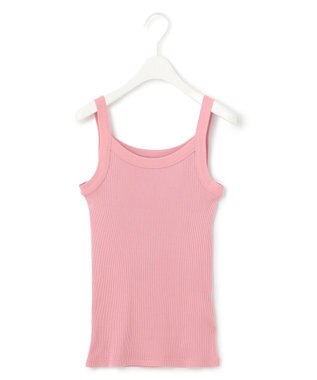ICB オーガニックリブタンク キャミソール型 ピンク系