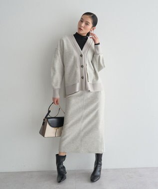 YECCA VECCA メルトンナロースカート Gray