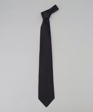 GOTAIRIKU 【WEAR BLACK】フォーマル用_サテン無地 ネクタイ ブラック系