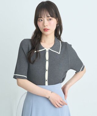 earth music&ecology 【予約】リブニットカーディガン