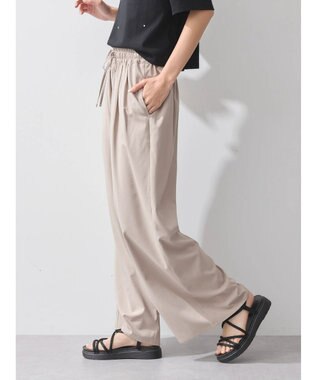 earth music&ecology ゆるてろワイドパンツ Beige