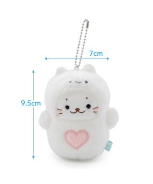 Mother garden しろたん ふわふわ キーホルダー 《クリオネ》 単品 クリオネ