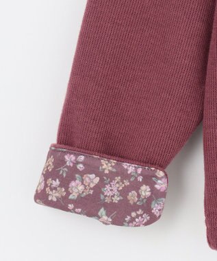 ANY KIDS スナップボタンカーディガン ボルドー