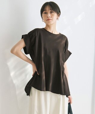 UNFILO ヒートシールドジャージー ボリュームフレアT ブラウン