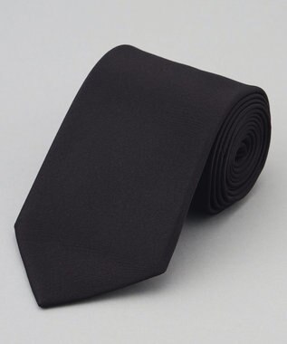 GOTAIRIKU 【WEAR BLACK】フォーマル用_サテン無地 ネクタイ ブラック系