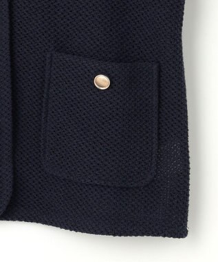 ANY SIS 【洗える】ラッセル ジャケット ネイビー