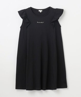 ANY KIDS ひんやりクール カットソーワンピース ブラック