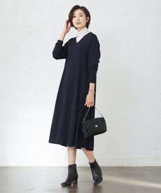 J.PRESS LADIES S タートルジャージー カットソー ライトグレー系