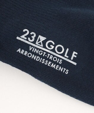 23区GOLF 【MEN】チェック柄 ハーフソックス ネイビー系3