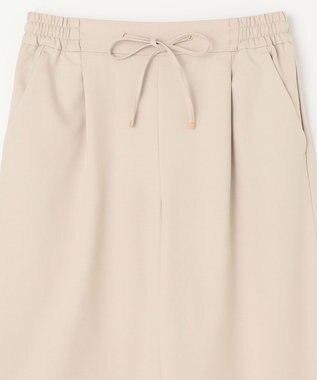 ANY L 【ウエストゴム/ストレッチ/セットアップ可】イージィケアストレッチワイドパンツ ベージュ