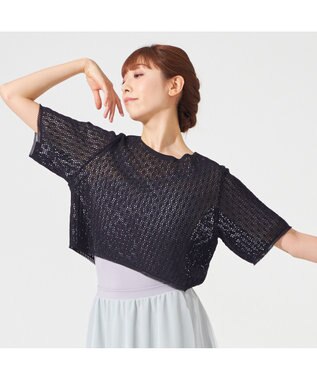 Chacott 【ノーソーイングニット】キシリトールショート丈トップ ブラック