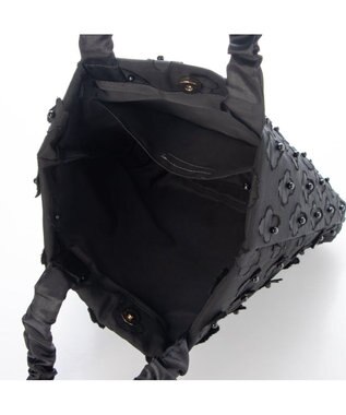 UNBILLION カシュカシュ cachecache / 3Dフラワー刺繍トート ブラック
