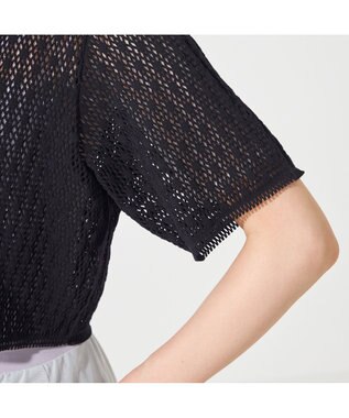 Chacott 【ノーソーイングニット】キシリトールショート丈トップ ブラック