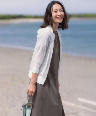 J.PRESS LADIES 【WEB限定】プレーティングジャージー ワンピース スレート系