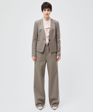 BEIGE， CORBY / ノーカラージャケット Taupe