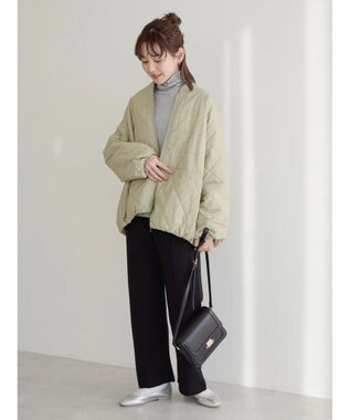 AMERICAN HOLIC キルポカスクエアステッチキルトコート Beige