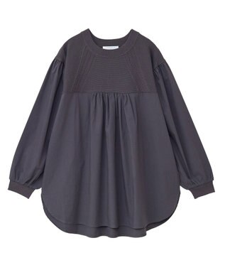 Green Parks ミニケーブルドッキングニットチュニック Charcoal Gray