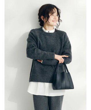 CRAFT STANDARD BOUTIQUE シンプルニットプルオーバー Charcoal Gray