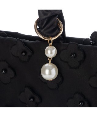 UNBILLION カシュカシュ cachecache / 3Dフラワー刺繍トート ブラック