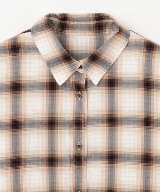 ANY オンブレーチェックシャツ オフチェック