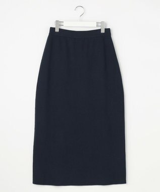 ANY SIS S CICA加工 ニット タイト スカート ネイビー