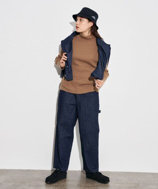 J.PRESS YORK STREET 【WOMEN】リブタートルニット ブラウン系