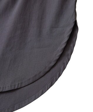 Green Parks ミニケーブルドッキングニットチュニック Charcoal Gray