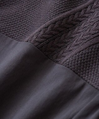 Green Parks ミニケーブルドッキングニットチュニック Charcoal Gray