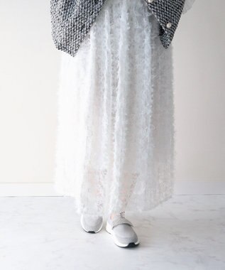 Bridget Birkin 【Bridget Birkin】ベルトストーンニットスニーカー ライトグレー