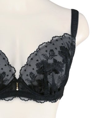 San-ai Resort（三愛水着楽園） エレガントコレクション 【2412】 単品ブラHIカップ ブラック