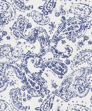 JOSEPH ABBOUD 【日本製ジャージー使用・清涼感・イージーケア】シャンブレー ペイズリープリント シャツ ホワイト系7