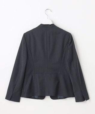 J.PRESS LADIES BAHARIYE ノーカラー ジャケット ネイビー系