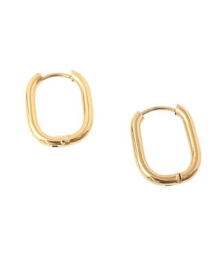 YECCA VECCA ステンレスワンタッチフープピアス Gold