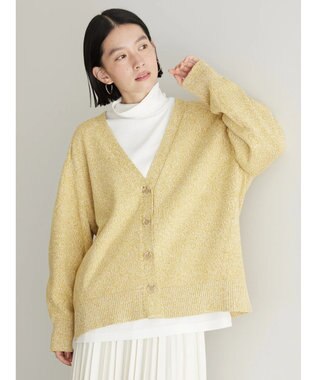 AMERICAN HOLIC ＭＩＸＶネックニットカーディガン Mustard