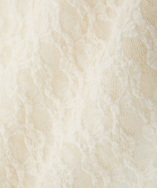 earth music&ecology レースフリルメローカーディガン Ivory