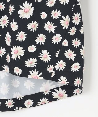 組曲 S 【組曲×setsuko sagittaire】ハイカウントストレッチプリント ブラウス ブラック系6