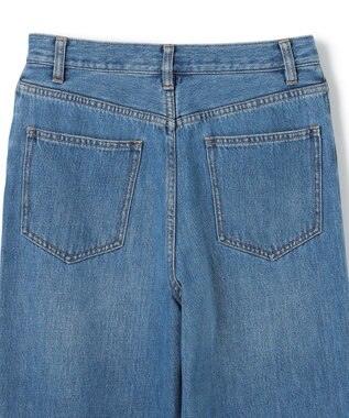 BEIGE， 【洗える】NAVIGLIO / フルレングスデニムバギーパンツ L.Indigo