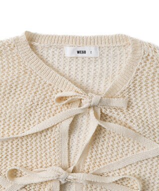 WEGO メッシュニットカーデ ホワイト