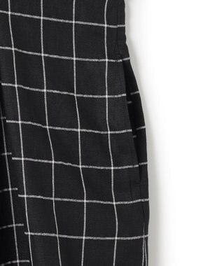 J.PRESS YORK STREET 【WOMEN】リネンライクイージーフィット ワンピース ブラック系3