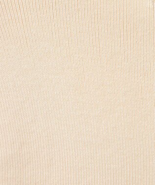 earth music&ecology 胸元チュールドッキングニットプルオーバー Ivory