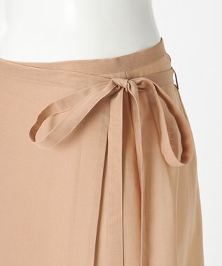 23区 【GOLD LABEL】コットンオーガンジー 刺繍 ラップスカート ベージュ系