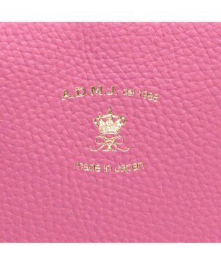 A.D.M.J. 【A4対応】お受験  牛革シュリンクボストンバッグ ウスベニ