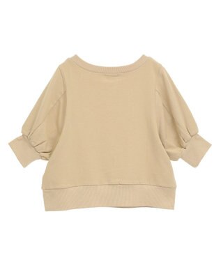 CRAFT STANDARD BOUTIQUE TC裏毛ボリュームハーフスリーブプルオーバー Beige