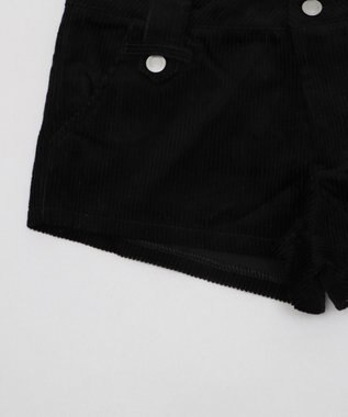 WEGO コーデュロイマイクロショートパンツ ブラック