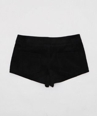 WEGO コーデュロイマイクロショートパンツ ブラック