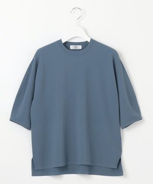 J.PRESS LADIES 【洗える】 レーヨンエリートストレッチ パフスリーブ ニット ダルブルー系