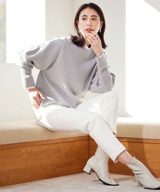 ICB 【洗える】コットンナイロンシャーティング ベーシックシャツ オフホワイト系