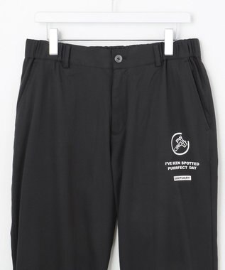 PW CIRCULUS 【MEN】【洗える/ストレッチ】ヘムスピンドル ワイド パンツ ブラック系