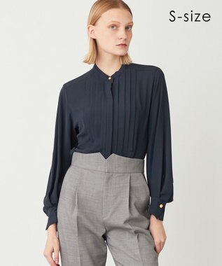 BEIGE， 【S-size・新色追加】BRAINE / ブラウス Navy